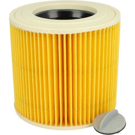 vhbw Filtre à cartouche compatible avec Kärcher NT 27/1 ME Professional, NT 48/1 TE Professional aspirateur à sec ou humide - Filtre plissé (1/5)
