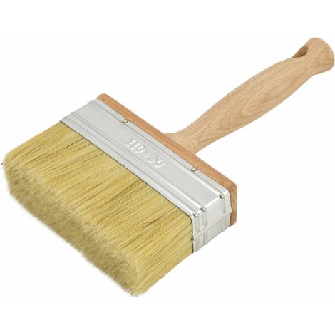 Brocha para empapelar 140 mm Awtools, modelo 4 estrellas, aplicación precisa de adhesivo, cerdas sintéticas resistentes, mango ergonómico para uso profesional
