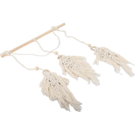 Handgewebter Boho-Wandbehang, Dekoration für Wohnzimmer, Schlafzimmer oder Esszimmer, 45 x 90 cm, ideal als Fotohintergrund oder dekoratives Accessoire.