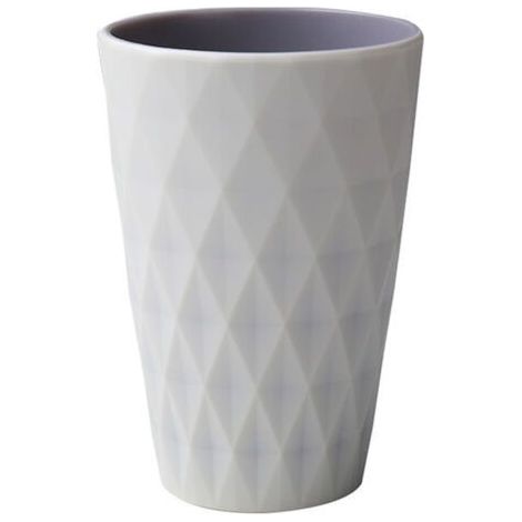 BUNTHAUS Gobelet en plastique de 450 ml, design de style nordique, solide et résistant aux chutes(blanc clair) (1/5)