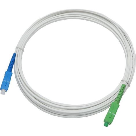 Câble fibre optique SC-APC / SC-UPC - LINEAIRE - FB125I - Pour Freebox - 15 m (1/4)