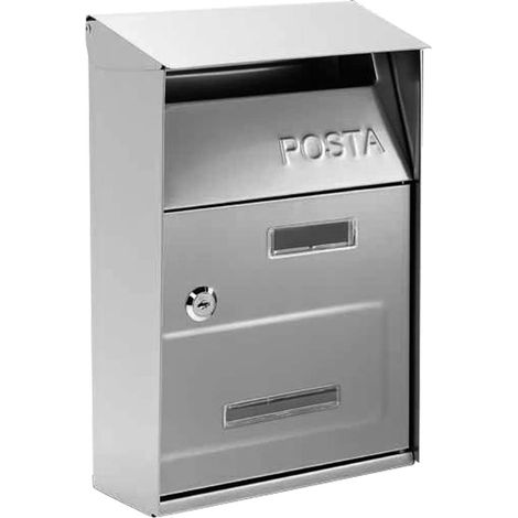 CASSETTA POSTALE PER POSTA LETTERE ACCIAIO INOX ESTERNO GIGLIO