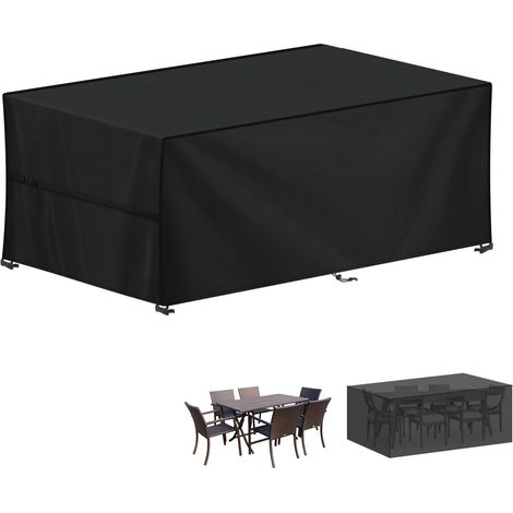 Housse Salon de Jardin Exterieur, Housses Table de Jardin 420D Tissu Oxford Bâche Table Jardin, Housse Protection Table Jardin, Imperméable Housses pour Table de Jardin, 200x80x70cm (1/5)