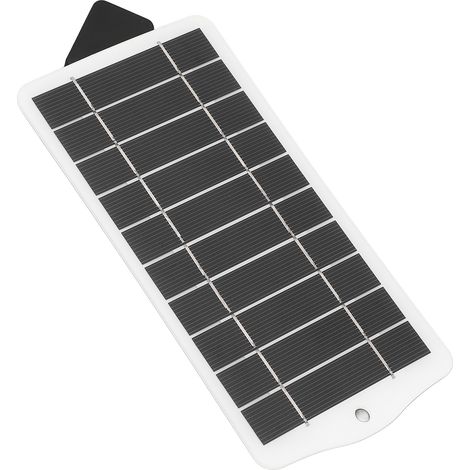 Chargeur solaire 2,5 W 5 V, panneau solaire USB en silicium monocristallin pour appareils électroniques 3,7 V à 5 V, blanc (1/5)