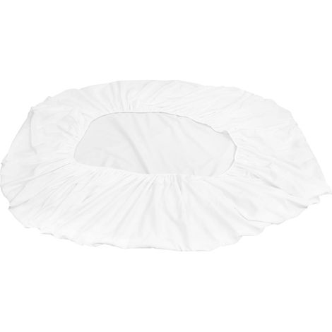 Protège Matelas Ajusté Taille Twin 200x100 Cm en Tissu Blanc (1/5)
