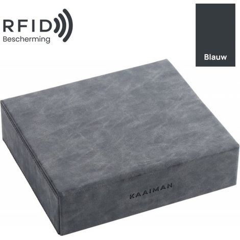Boîte de Faraday ® – Antivol pour clés de voiture – Accès sans clé et sécurité RFID – Coffret design de luxe – Bleu (1/5)