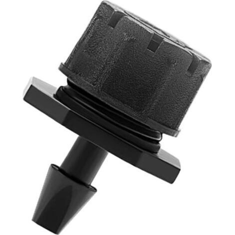Adjustable Irrigation Dripper, 50 Pcs 360° Adjustable Watering Sprinklers, 8 Holes Micro Sprinklers Drip Emitter System, Irrigation Sprinkler Head for Home Garden Patio Flowerbeds (Black (1/5)