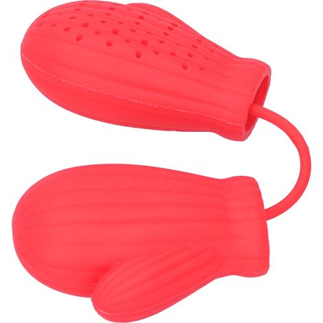 Passoire à thé en silicone en forme de gant, filtre à infusion, cadeau Halloween, gadget de cuisine. (1/5)