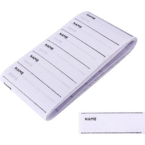 Etiquettes pour vêtements, 200Pcs Etiquettes thermocollantes sur tissu pour la couture de vêtements personnalisés pour les uniformes scolaires. (1/5)