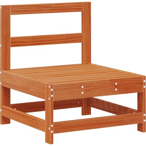 Maison Exclusive - Garten Mittelssofa Massives Kiefernholz Wachsb