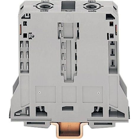 Borne de passage WAGO 285-195 25 mm ressort de traction Affectation: L gris 1 pc(s) D27340