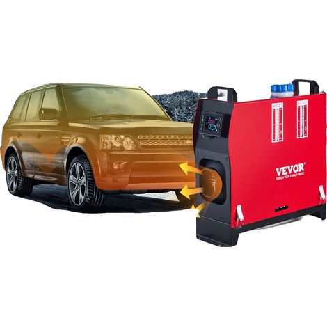 VEVOR Chauffage à air diesel 12V 2KW, réservoir 10L, interrupteur LCD, silencieux, Type séparé-d, Non-g (1/5)
