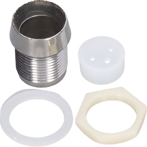Lot de 50 supports LED 10 mm ronds chromés plastique pour diodes électroluminescentes et ampoules, montage panneau (1/5)