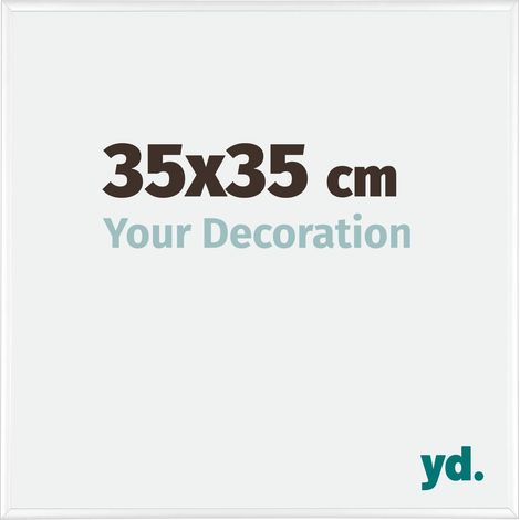 yd. - Cadre photo 35x35 - Blanc Brillant - Aluminium - Kent (1/5)