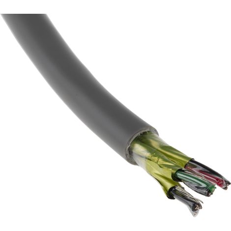 Câble industriel multipaire RS PRO , 3 paires 0,76 mm² 22 AWG Ruban feuille d'aluminium - PET, 50m ( Prix pour Bobine de 50 Mètres )
