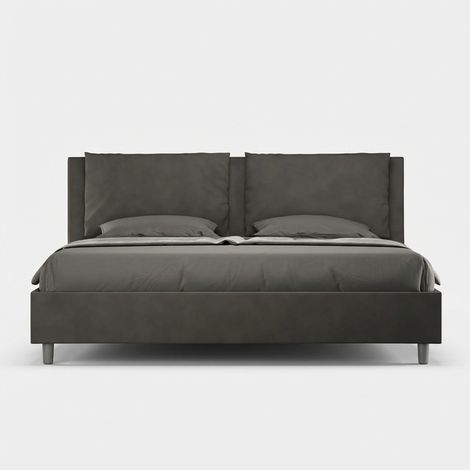 Doppelbett mit Bettkasten, modernes Design Antea 200x200 - Grau (1/5)