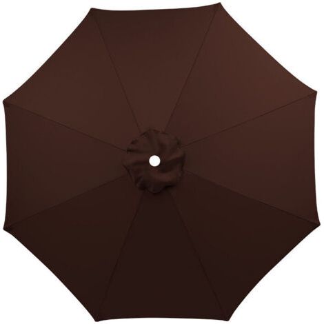 Housse de rechange pour parasol, 8 baleines, 3 m, imperméable, anti-UV, tissu de rechange, Brun (1/5)