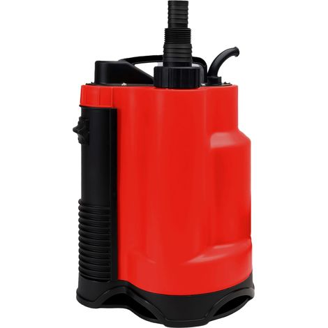 Drainage Pompe à eau sale 400 W à 7 500 l/h avec interrupteur à flotteur, aspiration plate jusqu'à 25 mm, Ø 16 mm corps étrangers, drainage, pompe submersible, tige, pompe à pression (1/5)