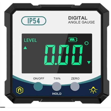 Détecteur d'Angle Digital avec Mesure en Degrés - Rapporteur Électronique Inclinomètre à Grande Gamme - Jauge de Mesure d Angle Numérique - pour Mécanique Travail des Métaux Construction Menuiserie