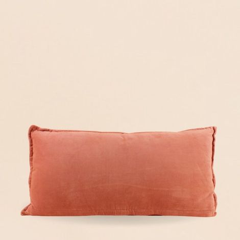 Coussin cale rein en velours de coton 35x70cm (1/5)