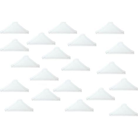 Protecteurs d'angle 5 mm pour verre pointu, miroir, carreaux de céramique, couvre-coins à triple forme 20 pièces