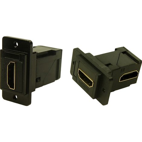 Cliff CP30753MB3 HDMI-Adapter Buchse, Einbau Schwarz 1 St.