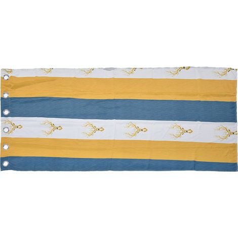 Rideaux courts en polyester à motif tête de cerf, doux et occultants, pour la décoration intérieure (1/5)