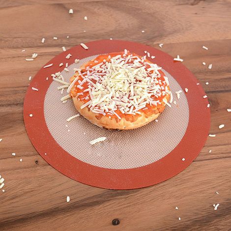 Tapis de cuisson antiadhésif en silicone de 23 cm (9 pouces) résistant à la chaleur pour gâteaux, biscuits, barbecue et autres ustensiles de cuisson. (1/5)