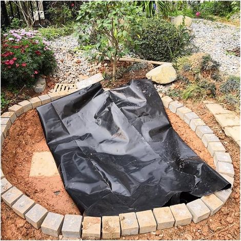 Bâche de piscine renforcée robuste pour imperméabiliser et protéger Noir 2x5m/6.6x16.4ft (1/5)