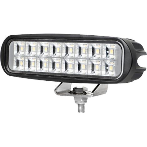 Faro da lavoro rettangolare 16 LED 1500 lm 9 - 32 V IP67 (1/2)