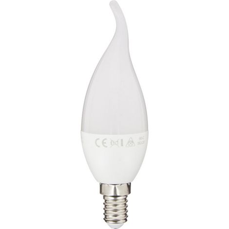 Ampoule LED (Flamme Coup de vent), culot E14, conso. 5,3W (eq. 40W), 470 lumens, blanc chaud (1/5)