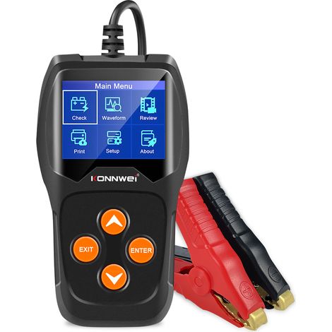 KONNWEI KW600 testeur de batterie 12 V testeur de batterie de voiture et de moto (1/5)