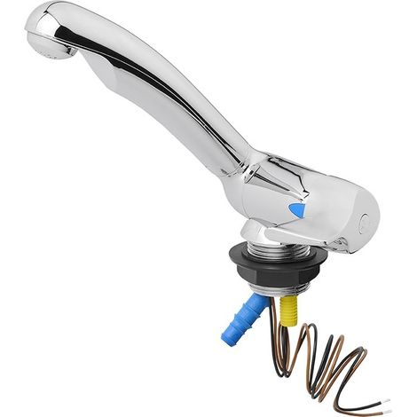 Robinet de lavabo proplus style céramique 12V chrome (1/3)