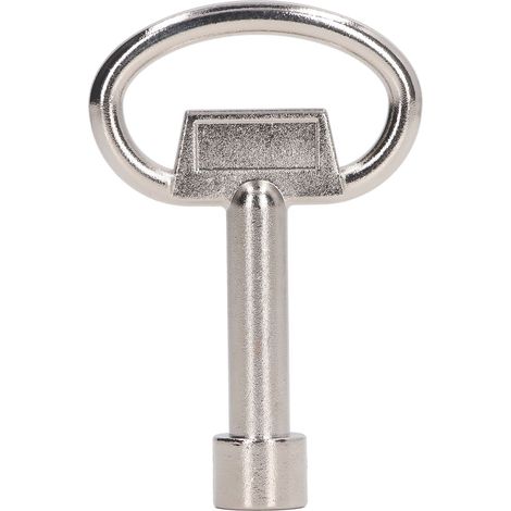 Clé à douille triangulaire chromée en alliage de zinc, clé à molette pour armoire avec option de suspension. (1/5)