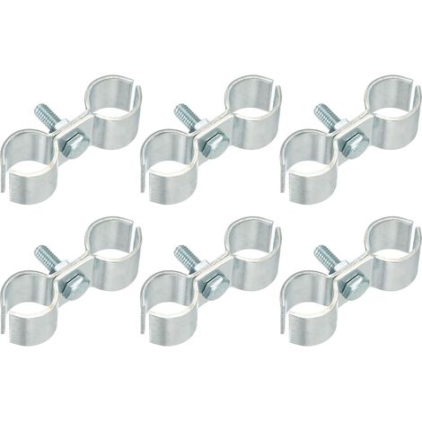 6Pcs Attaches De Grillage À Mailles 21/32" Galvanisées (1/5)