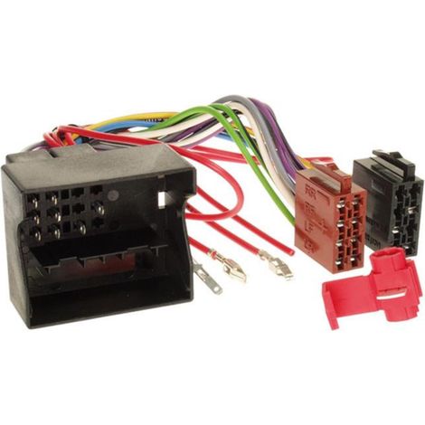 Adaptateur ISO autoradio compatible avec Audi Seat Skoda VW Quadlock 4 HP