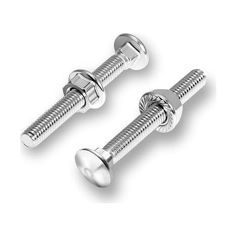 Carriage Bolts M6 × 30 mm Round Head Bolts DIN 603 with Hex Nut Flange M6 Widely Used in Machinery, Construction and Interior Decoration (1/5)