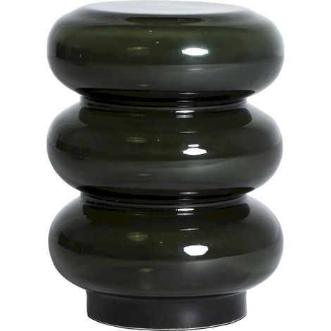 Table d'appoint en verre vert finition translucide contemporaine - Vert translucide contemporain (1/4)