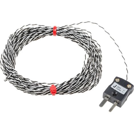 Thermocouple type J, +250°C max à Fiche mâle miniature ( Prix pour 1 )