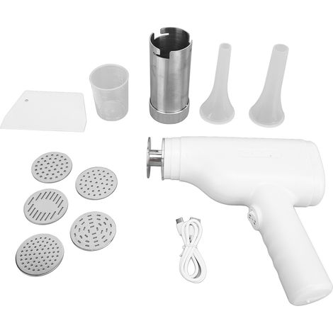 Machine à nouilles manuelle sans fil automatique rechargeable avec accessoires ABS acier inoxydable (1/4)