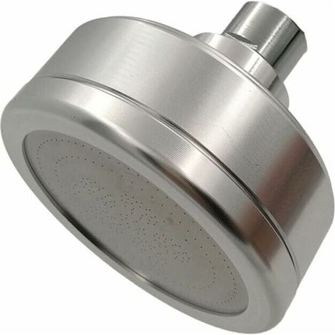 Pomme de douche fixe haute pression 8cm rond Acier inox Rechange de la douche (1/5)