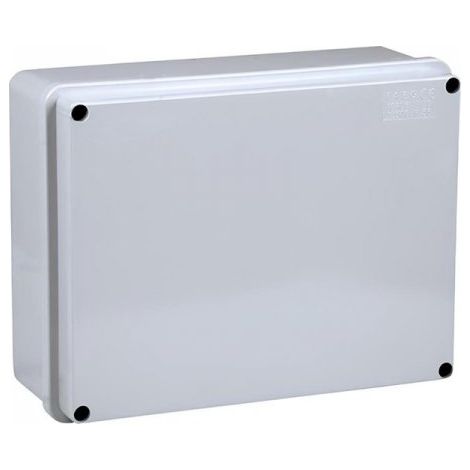 Scatola di Derivazione Stagna IP56 con Coperchio a Viti, Pareti Lisce (240X190X90mm)