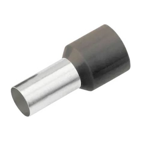 CIMCO 187118 EMBOUT SIMPLE DEXTRÉMITÉ DE CÂBLE 1.5 MM² PARTIELLEMENT ISOLÉ NOIR 100 PC(S)