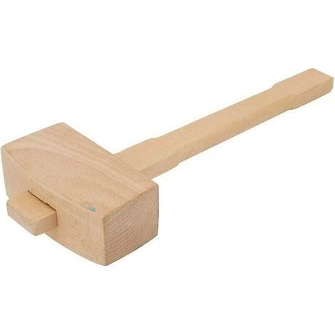 Wooden Mallet T-Shaped Wooden Hammer Carpentry Tool Professional Carpenter Woodworking Tool (l) (1/4)