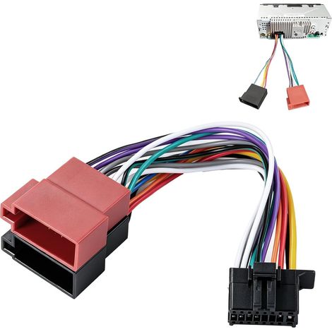 Faisceau ISO Autoradio 16 Broches + Adaptateur Antenne DIN (1/5)