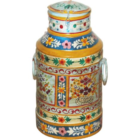Vase décoratif en métal de style indien pour la maison, décoration moderne, idéal pour le salon, le bureau, cadeau original.
