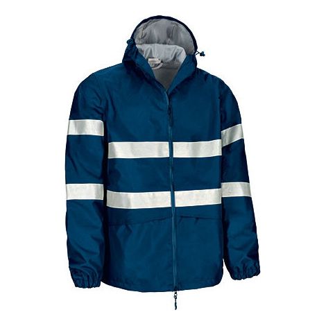 Chaqueta impermeable de Visibilidad Realzada VALENTO FERGUSON XL Azul marino orión (1/3)