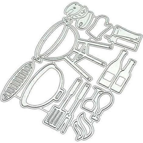 Stanzform für Grillzubehör, Metall, Prägemesser, Formvorlage für Grillbier