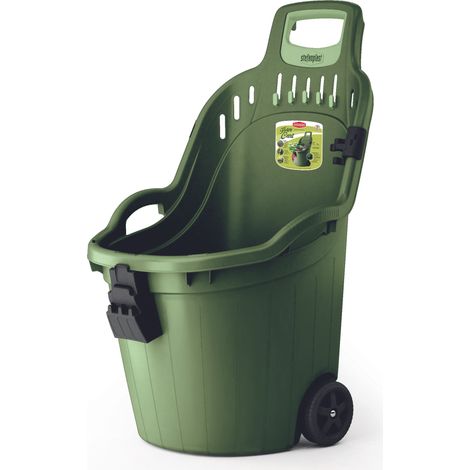 Stefanplast CARRIOLA MULTIUSO HELPY CART cm. 59,5x53X88,5 h col. verde bruno
