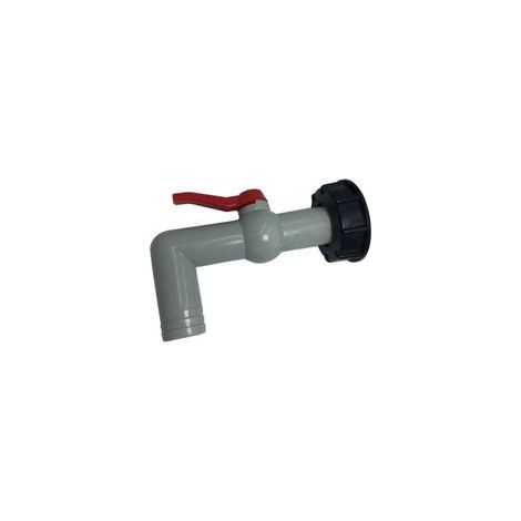 Bec de Vidange avec Écrou 90 Degrés, pour Raccord Robinet Cuve IBC 1000L Eau Prolongateur Diamètre Pluie Arrosage 60mm - A 1 Pouce à 90 degrés (1/5)